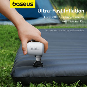 BASEUS | Baseus Wireless Air Compressor Mini Air Inflator Pump for Air Mattresses Beds Inflatable Mats Swim Ring Deflate For Storage Bag