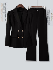 ชุดสูทผู้หญิง ชุดทำงานลำลอง ชุดสูทสไตล์นักศึกษาใหม่ ฤดูใบไม้ผลิและฤดูใบไม้ร่วง ทรงเข้ารูป สัมภาษณ์