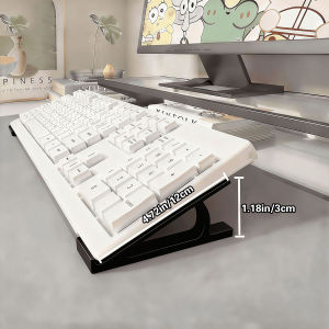 1 Pair Keyboard Height Stand Home Desktop Tablet Phone Support Stand Storage Dedicated Shelf Keyboard Height Stand