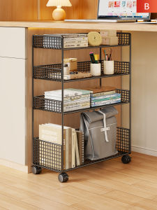 MENGBINFEN | Movable Multi-function Book Shelving Cart