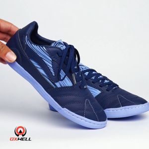 Oxwell Vittatus - Sepatu Futsal Anak Laki Laki Junior Lokal Brand Berkualitas Navy Biru