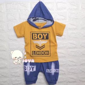 JOVA BAJU BAYI LAKI LAKI  SETELAN ANAK COWO LUCU STELAN COWOK  6 12 BULAN  KEREN TRENDY KEKINIAN HOODIE BOY