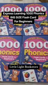 English Flash Card 1000 Phonics Flash Card for Beginners Kids Express Learning Preschool Flash Card