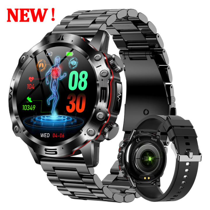 2024 New Blood Fat Uric Acid Blood Glucose Bluetooth Call Smart Watch ...