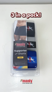 Manly Activewear 3 Pack Supporter with Shorts