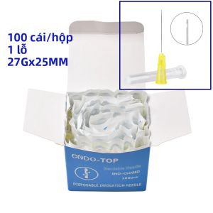 Đầu Tăm Rửa Tủy Răng JNSUR 27G/30G 100 Chiếc Dùng Một Lần Kim Làm Sạch Ống Tủy 25MM Đóng Gói Riêng Vật Tư Tiêu Hao Nha Khoa