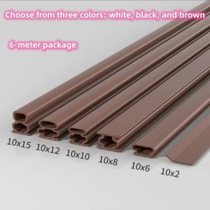 1 Pack of 6-meter Self-adhesive Silicone Sealing Strip For The Entrance Door Windproof And Soundproof Door Gap Filling Material