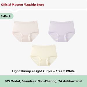 MiiOW | Antibacterial Modal Mulberry Silk Seamless Mid-Waist Panties