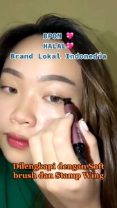 XI XIU Divine Eyeliner Stamp | 2 in1 Eyeliner | Liquid | Black | Waterproof | BPOM