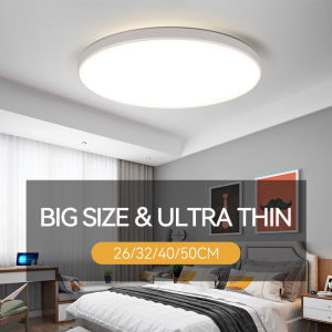 Led Ceiling Lamps 220V Ultra Thin Panel Lights 18W 30W 40W Surface Mounted Ceiling Lights Room Home Decoration Indoor Lighting Fixture For Kitchen Bedroom Living Room Cold White Lamp