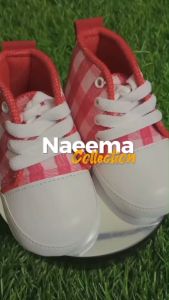 Sepatu bayi prewalker laki laki dan perempuan motif kotak usia 0-12 bulan sepatu bayi murah