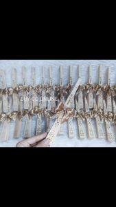 PERSONALIZED WOODEN FAN ENGRAVE SOUVENIRS