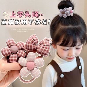 Childrens Hair Ties Butterfly Knot Hair Accessories Non-Damaging Hair Bands Girls Hair Ropes Korean Style Daily Use High Elasticity