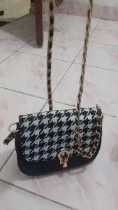 Tas Wanita Slempang CLARA Kombinasi Sintetis & Kanvas - Fashion Cewek Terbaru