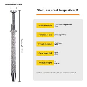 Changshi Diamond and Jewelry Screwdriver Claw Tool for Earring Application with Four Claws for Easy Precision Handling