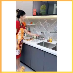 20CMx20CM Kain Lap Dapur Kawat Cuci Piring 2 Sisi Halus Pembersih Noda Kotoran Kerak Minyak Panci Kompor Serbaguna Multifungsi Perlengkapan Dapur