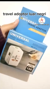 Travel Adaptor Multi Fungsi / Steker Colokan Serbaguna Bisa untuk semua negara / EU AU UK US Plug