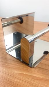 Gantungan Tempat Tisue Tissue Gulung Roll Toilet Stainless Hitam Gold 2076 Flusso
