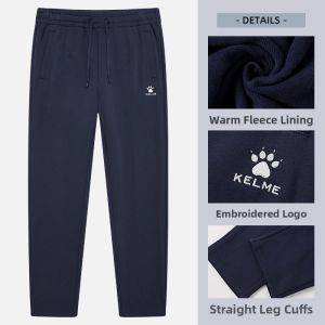 Kelme | Men Winter Knit Jogger Pants Thickened Flannel