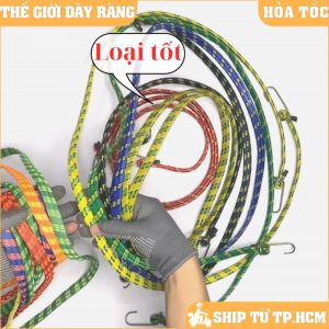 [Combo 2 sợi]Dây thun ràng đồ chở hàng xe máy dẹp màu bản nhỏ dài 12m đến 3m