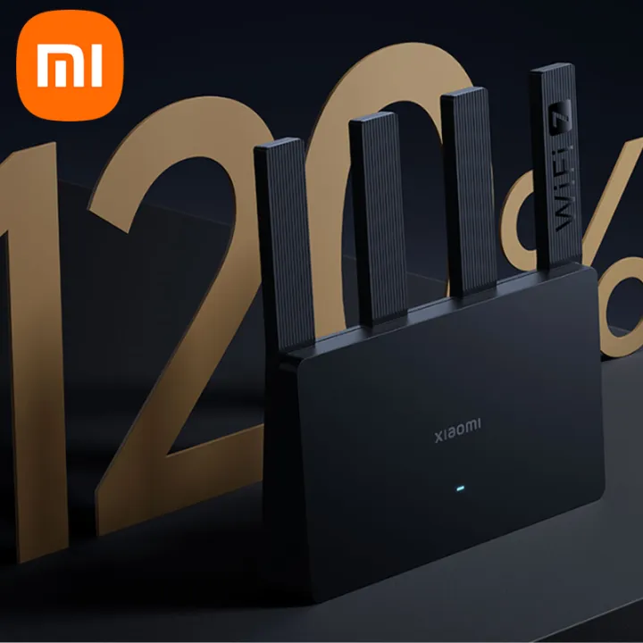 Xiaomi | Xiaomi Router BE3600 (Black) Wi-Fi 7 3600M MLO OFDMA 4K QAM Dual Band 5G IPTV Mesh IoT Game Children's Internet Management