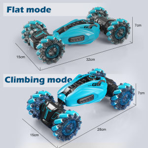 Kelaton 4WD RC Car Hand Gesture Remote Control Stunt Car With Light & Music Spray Stunt Car High Speed Climbing Twisting Mainan Kereta Kawalan Tangan 360 Degree Flip Double Sided Twisting Off-Road Vehicle for Kids