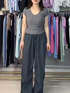 Quần jogger vải mịn nhẹ Ami Medea -Quần ống bo chun dây rút năng động tập yoga gym CK52037