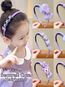 Cartoon Non-slip Headband with Teeth Clasp