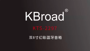 Bts.Shop KTS-2297 8 Inches Big bass Stereo Rechargeable Portable Wireless Bluetooth Karaoke Dj Speaker