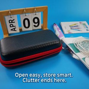 Portable EVA Hard Storage Case Anti-fall Carry Bag for Electronic Accessories Small Tools Game Consoles USB Drives Headphones