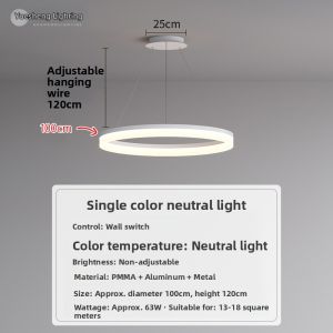 2026 New Modern Simple Living Room Chandelier