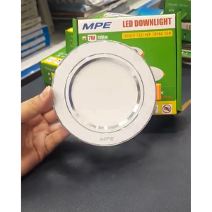(MPE) Đèn Led Downlight âm trần Viền Trắng DLT2 Vàng DLV2 Bạc DLB2 7W 9W 12W 6500K Đổi 3 màu
