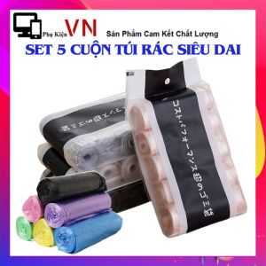 SET 5 Túi Đựng Rác Đa Năng - Túi Bóng Đựng Rác Siêu Dai  Dày Chống Rỉ Nước - Túi Rác Nhật ( SET 5/100 Túi ) - Túi Nilong Đựng Rác  Đựng Đồ Đa Năng Tiện Lợi