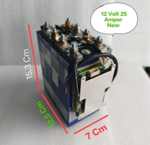 Baterai 12Volt 25 Amper ( Lifepo4 3.2v 25Ah x 4 Plus BMS 120A ) Baru