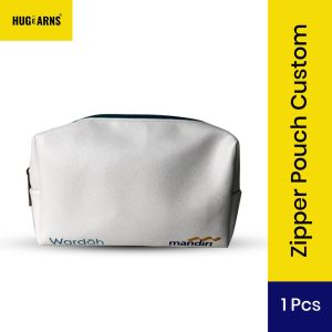 HUGeARNS - Pouch Custom Corporate Merchandise Gifts / Custom Pouch Premium / Zipper Pouch Custom / Pouch Kosmetik Custom / Pouch Souvenir Packaging / Souvenir Pernikahan / Souvenir Dompet Pouch Custom / Pouch Custom Nama Logo / Pouch Canvas Custom