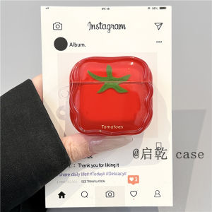 Summer Creative Tomato Pendant Airpods4/3 pro 2nd/3rd Generation Compatible Apple Wireless Bluetooth Silicone Soft Shell Unique Korean Ins Style
