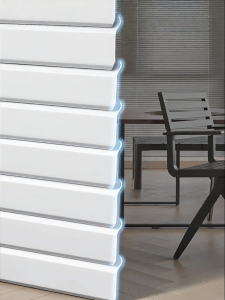 Privacy Protection Roller Blind L-type Design