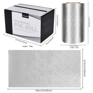 Professional Hair Tin Foil Roll For Curling Dyeing Highlights And Nail Polish Removal - Salon Quality Beauty Supply