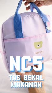 Tas Bekal Kotak Makan Lunch Bag Motif Panda Tas Bekal Makanan Serbaguna -NC5