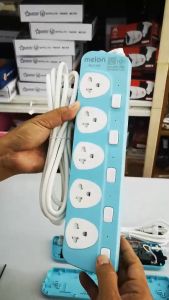 ปลั๊กไฟคุณภาพ Melon 5เต้ารับ กำลังไฟสูงสุด2300วัตต์ โหลดได้สูงสุด10แอมป์