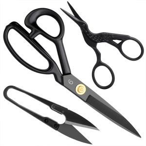 3Pcs Professional Sewing Tailor Scissors Kit Cutting Scissors Cloth Needlework Stainless Steel Fabric Cutter Craft Shears