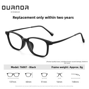 OURNOR | Square Frame Eyeglasses Titanium Women