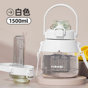 Tách Nước Tritan Dung Tích Lớn 2000ml Có Ống Hút Chịu Nhiệt Độ Cao Cho Nữ Túi Đựng Nước Hình Bầu Dục Dễ Thương Tách Nước Ngoài Trời
