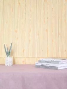 TOP JD 3D Wood grain design 70X70cm 35X35cm 1PCS Wallpaper Wall Sticker DIY Self adhesive Foam Waterproof Decor Covering  for TV Background Kids Living Home Living Room Kids Bedroom Decorative BHW