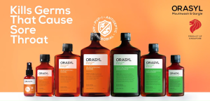 ORASYL Orange Mouth Spray 50 mL - Contains Povidone-Iodine expiry - Oct 2028