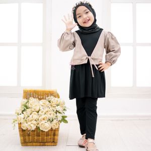 Moana One Set By Lilbi - Little Bee Boutique - Baju Anak Perempuan Muslim - Baju Anak Permpuan - Baju Anak Terbaru - Set Baju Anak Perempuan - Baju Anak Anak Perempuan - Baju Anak Branded - Baju Anak Lengan Panjang - Baju Anak Premium - Baju Anak Outher