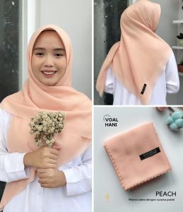 HANANIA LABEL- HANI VOAL SAHARA SUPERFINE | OREN ORANGE TERACOTA FIRETHORN APRICOT BATA OREN TUA MUDA PEACH BOMBAY BROWN RUST PEACH APRICOT | JILBAB HIJAB KRUDUNG KHIMAR PREMIUM DAILY TEGAK DI DAHI NYAMAN LASERCUT EMBROIDERY JAHIT TEPI 120x120cm