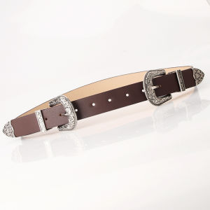 JIFANPAUL | Silver Retro Design Belt with Small Water Drizzle Y2K Aby Style Punk