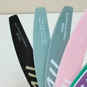 2/5/10Pcs Chic Purple Crescent Nail File Set Dual 120/180 Grit Washable Salon-Grade Manicure Tools for Shaping Flawless Nails