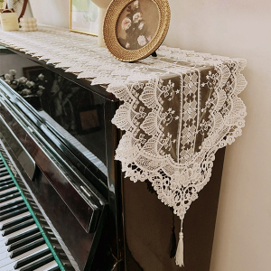 French Style Lace Piano Cover Internet Celebrity Electric Piano Top Cover Mat Decoration Dust-Proof Pad Yamaha Minimalist Keys Cover Cloth